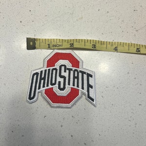 OHIO STATE UNIVERSITY embroidered Patch/ Iron On Patch / Sew On Patch / Backpack Patch / Jacket Patch / Collegiate Embroidery / Buckeyes image 3