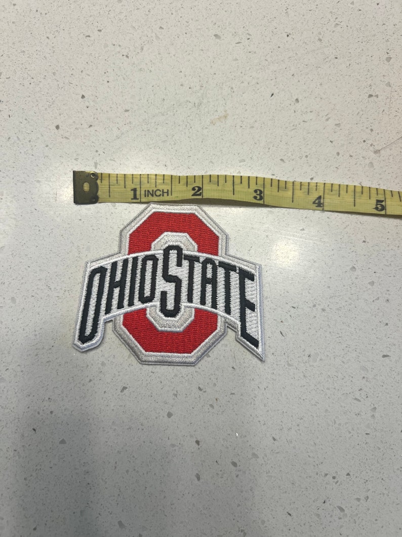 OHIO STATE UNIVERSITY embroidered Patch/ Iron On Patch / Sew On Patch / Backpack Patch / Jacket Patch / Collegiate Embroidery / Buckeyes image 3