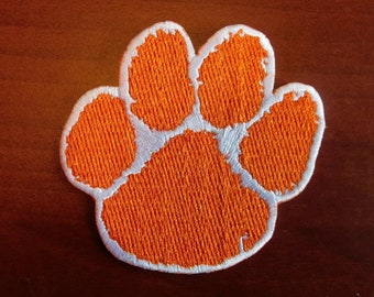 CLEMSON UNIVERSITY embroidered Patch/ Iron On Patch / Sew On Patch / Backpack Patch / Jacket Patch / Collegiate Embroidery / Clemson Tigers