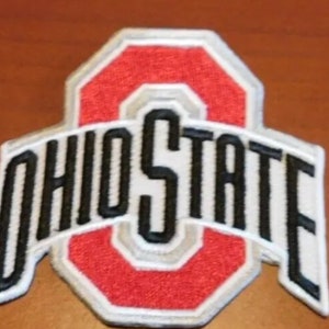 OHIO STATE UNIVERSITY embroidered Patch/ Iron On Patch / Sew On Patch / Backpack Patch / Jacket Patch / Collegiate Embroidery / Buckeyes image 1