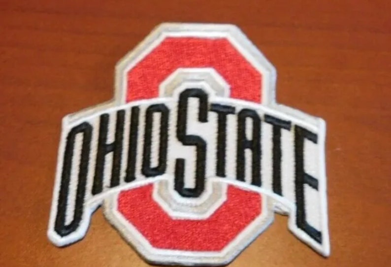 OHIO STATE UNIVERSITY embroidered Patch/ Iron On Patch / Sew On Patch / Backpack Patch / Jacket Patch / Collegiate Embroidery / Buckeyes image 1