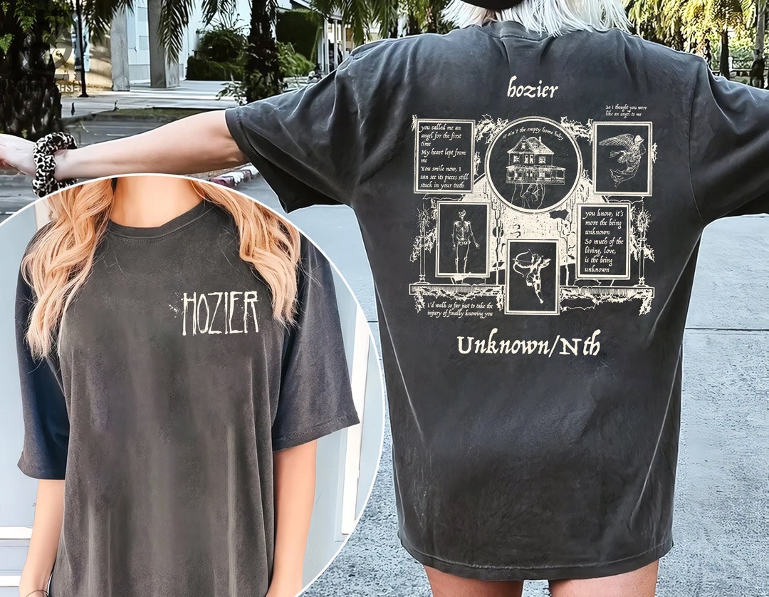 Hozier Unknown Tour 2024, Tour 2024 Merch 2side Graphic Shirt, 90s Rap