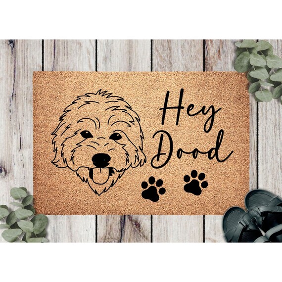 Goldendoodle welcome clearance mat