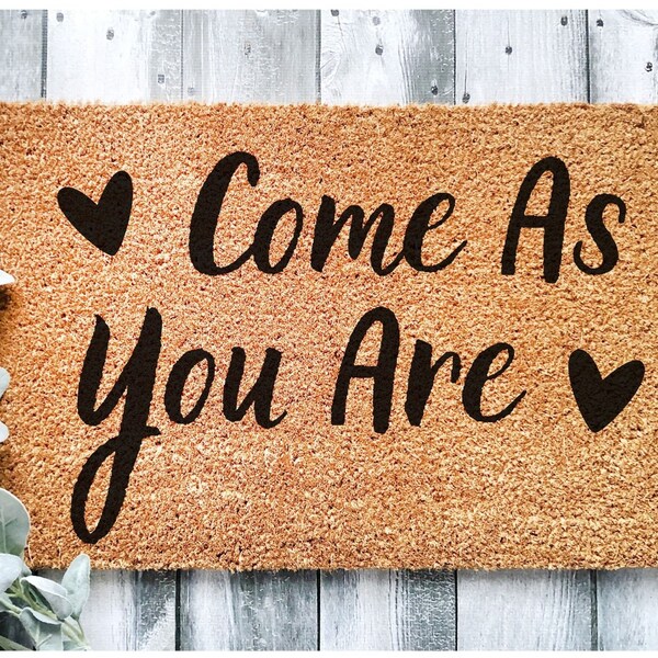 Come as You Are Doormat Etsy
