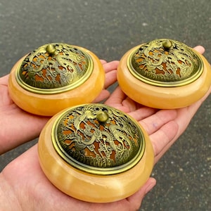 Incense burner Gemstone incense burner Handmade incense burner Stone incense burner figurines Anniversary gift