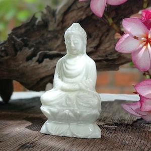 Meditative buddha statue Large Buddha Handmade Buddha Birthday gift Marble buddha Healing stone Anniversary gift Garden sculpture