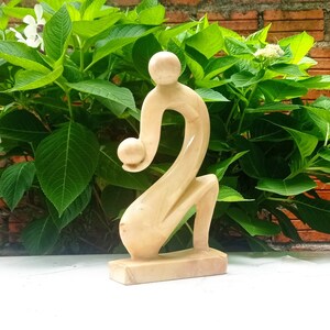 Abstract sculpture- Garden figurine- Stone sculpture- Contemporary art- Modern art-Art statue-Natural SOLID Stone-Lovers