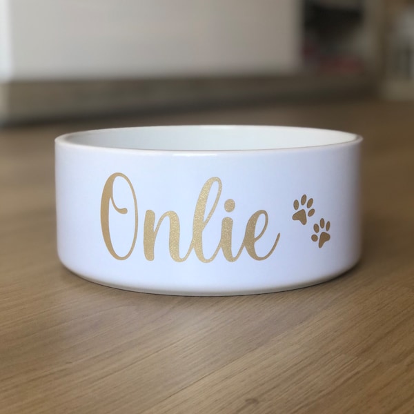 Gamelle chat/chien personnalisée en céramique