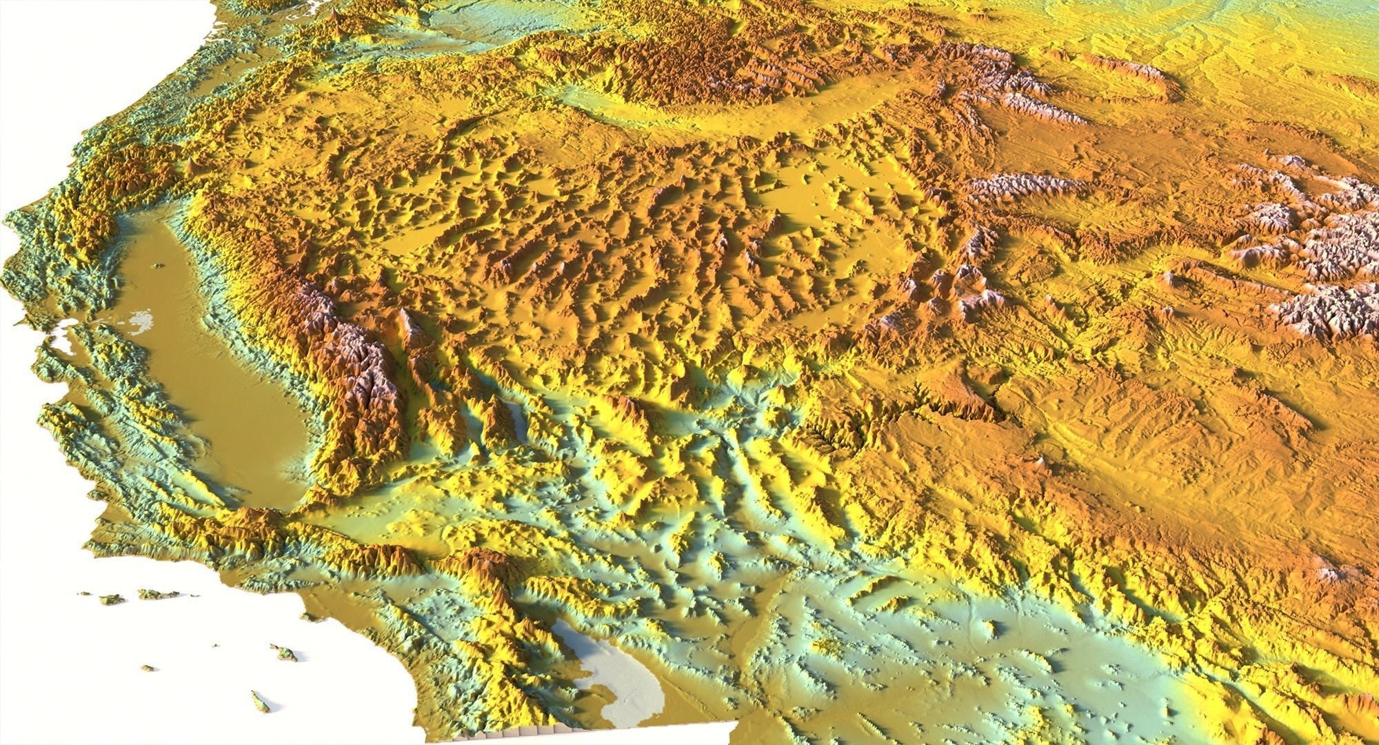 USA Topographical 3D Model STL for CNC Carving & 3D Printing - Etsy