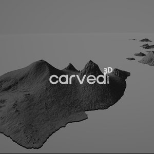 State of Hawaii  3d topographic model  for CNC Carving and 3d Printing