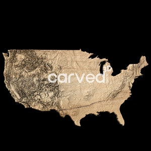 USA topographical 3d STL HD High quality model  for Cnc Carving and 3d Printing