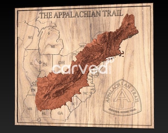 Appalachian Trail 3d STL for CNC and  3d printing