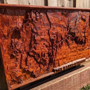 Grand Canyon Topografische kaart 3D STL voor CNC-snijwerk en 3D-printen
