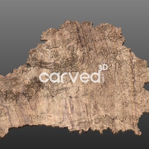 Belarus Topographic Terrain 3D Map Model for CNC Milling and Printing ...