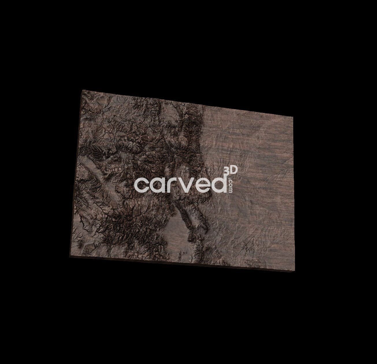State of Colorado 3d Topographic Model STL for CNC Carving and 3d ...