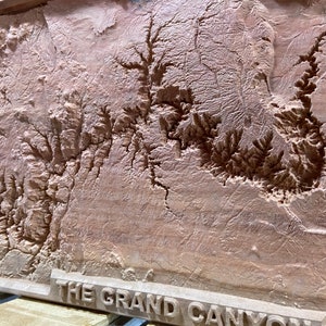 Grand Canyon Topographic Map 3D STL for CNC Carving and 3d Printing - Etsy