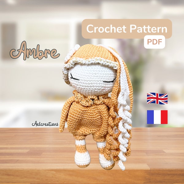 Crochet pattern/patron de poupée au crochet/crochet doll/amigurumi