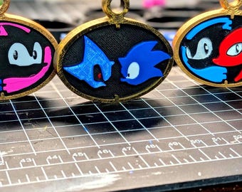 Sonic the Hedgehog Custom Keychains