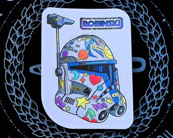 ビニールステッカー - コマンダー レックス デコレーション ヘルメット - スター ウォーズ: クローン ウォーズ