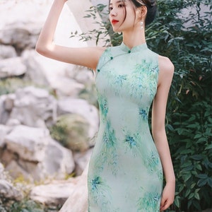 Modern Chinese Cheongsam Dress Traditional Chinese Dress - Etsy