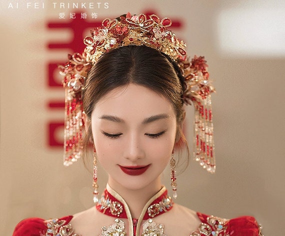 Chinese Wedding Hair Accessories: Ming Huang