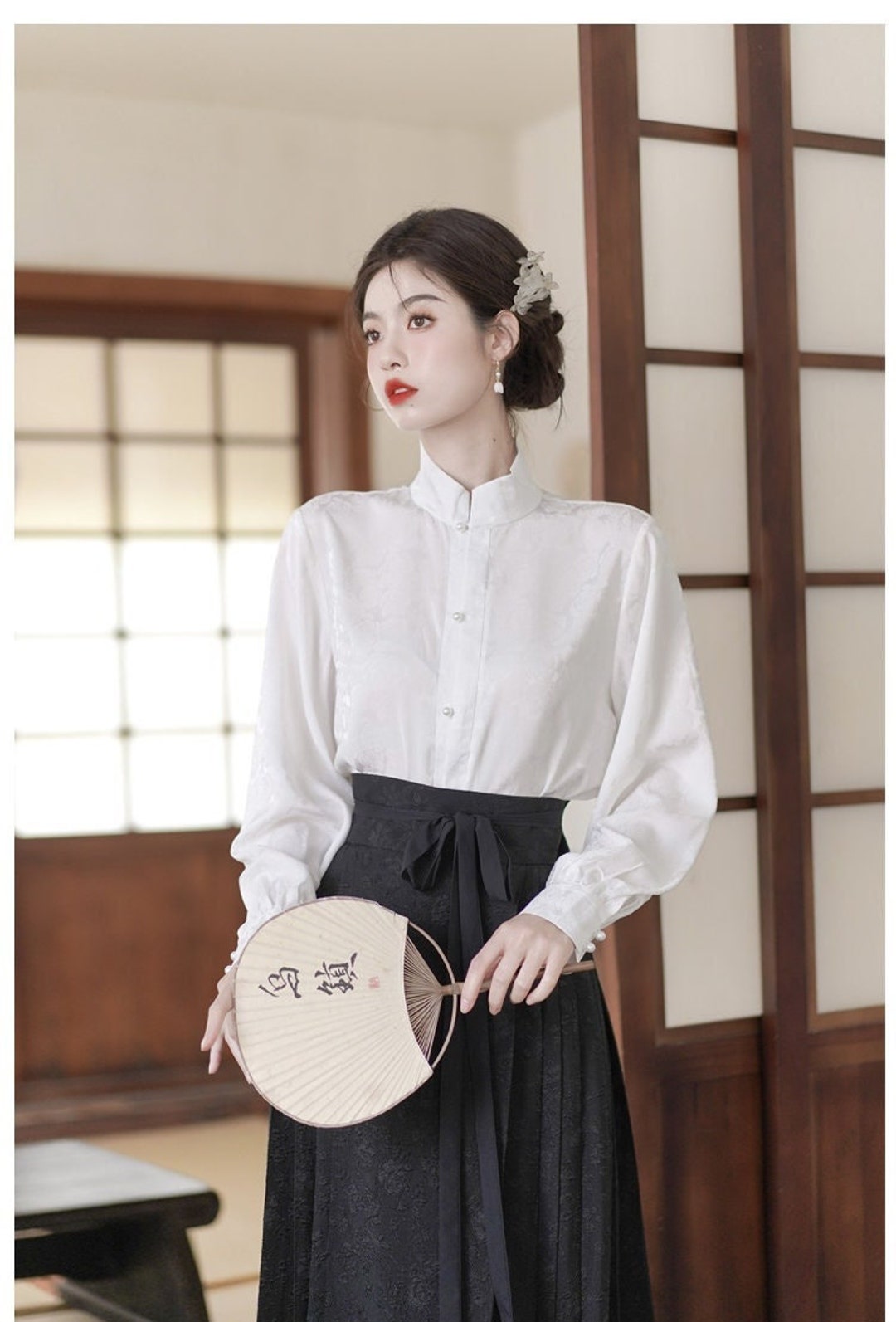 Black Hanfu Hanfu Dress Women Hanfu Skirt With White Tops - Etsy