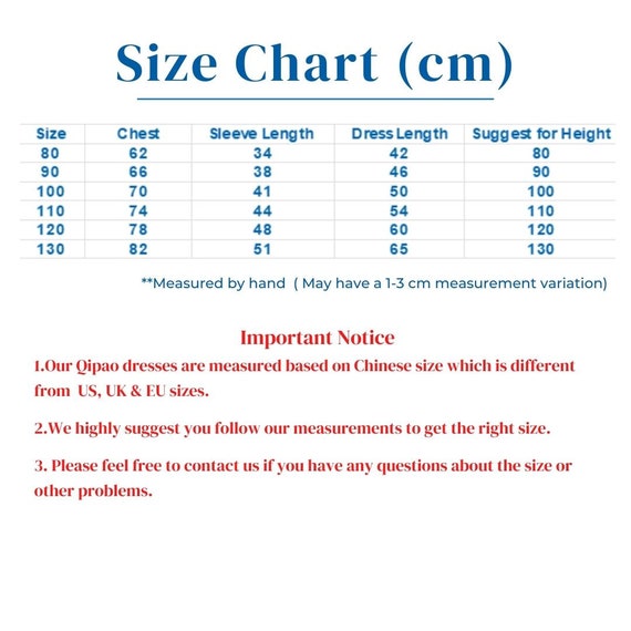 chinese size chart to us