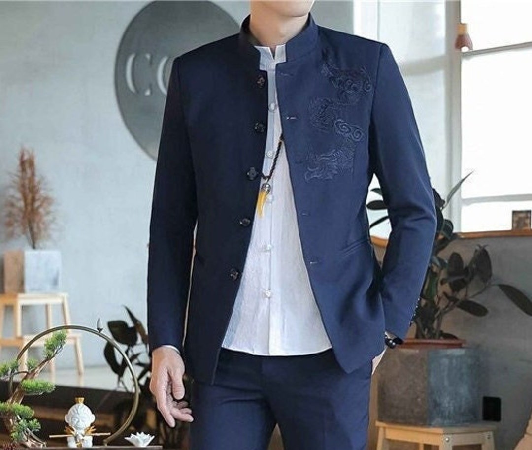  Boy Tang Suit Dragon Long Sleeve Shirt Chinese New