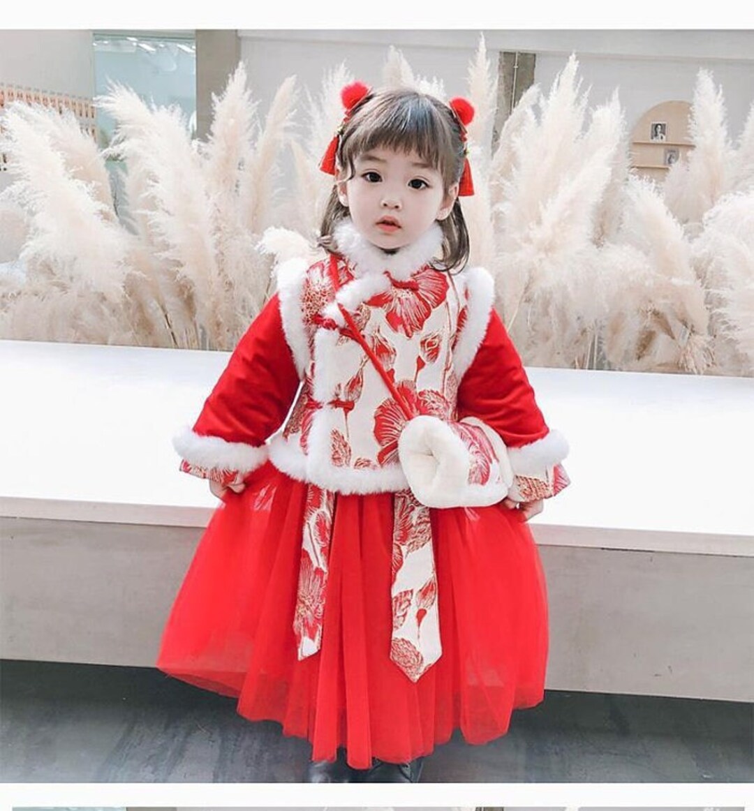 Baby Girl Qipao Dress Kids Cheongsam Chinese New Year Dress Etsy