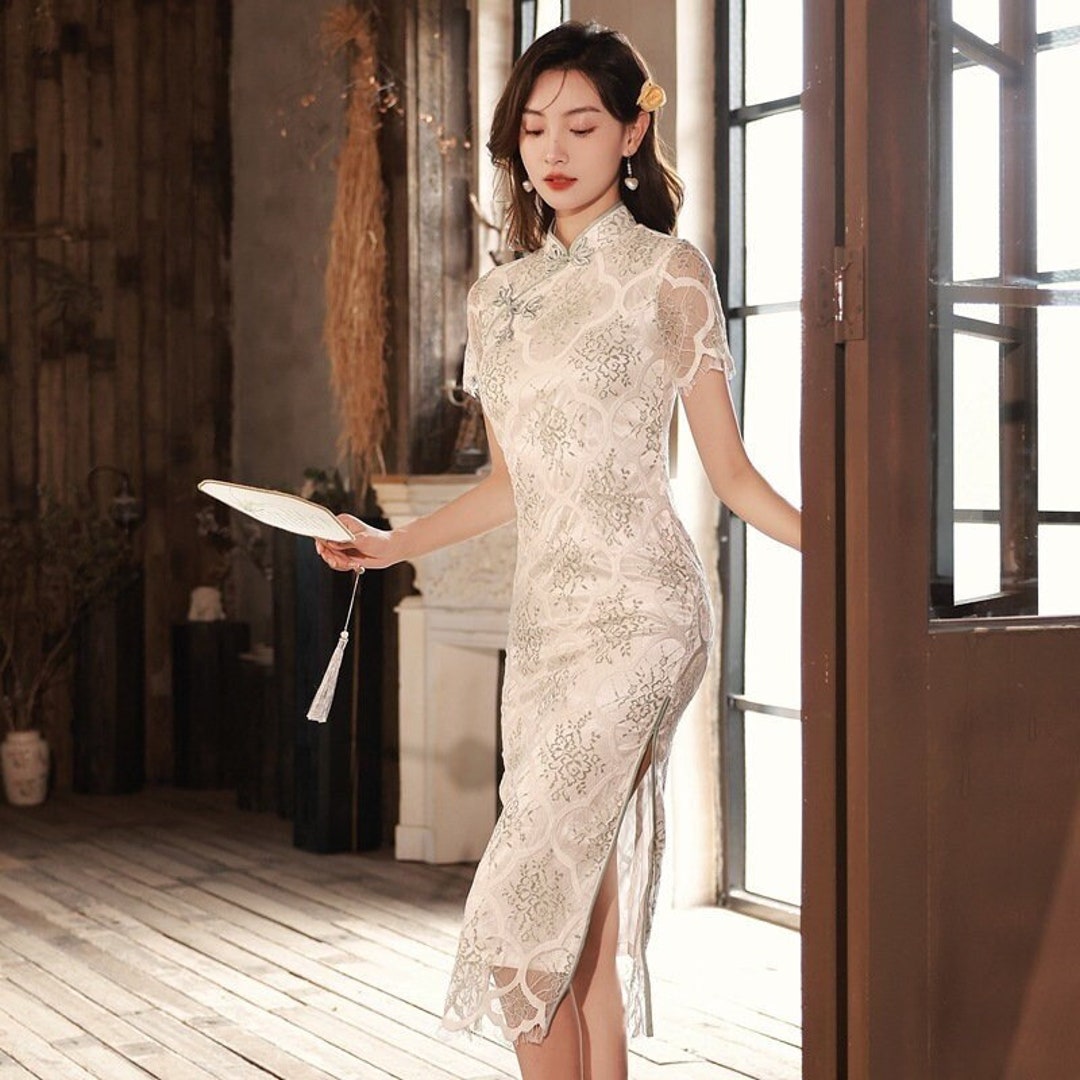 Traditional Chinese Dress Elegant Cheongsam Dress Qipao - Etsy