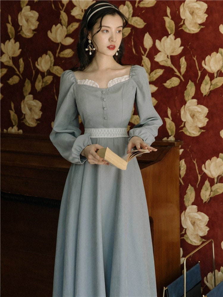 Vintage Dress Victorian Dress Cottagecore Dress Vintage - Etsy