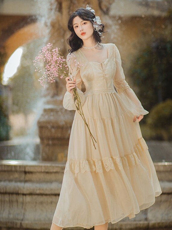 Vintage Dress Victorian Dress Vintage Aline Dress - Etsy UK