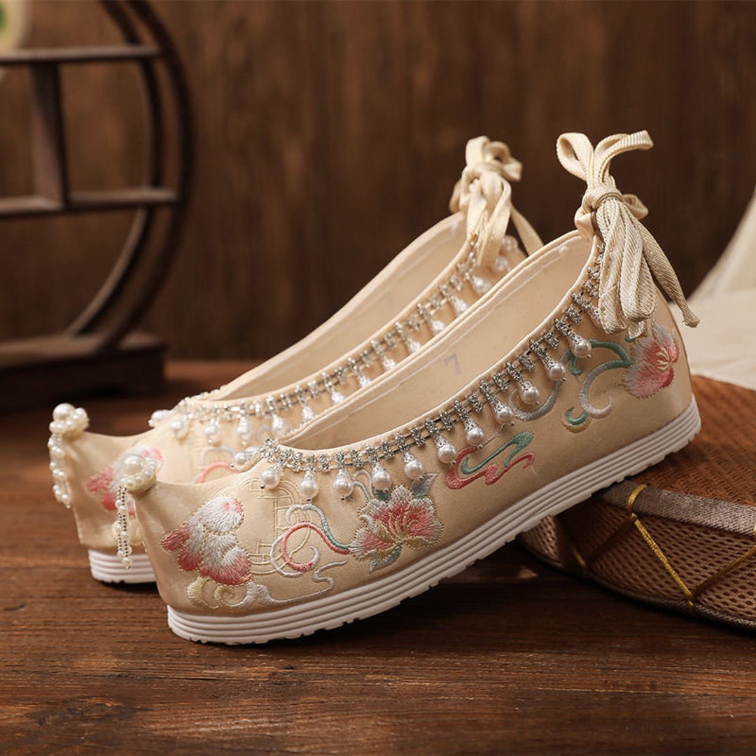 Hanfu Shoes Cheongsam Shoes Qipao Shoes Chinese Wedding Etsy