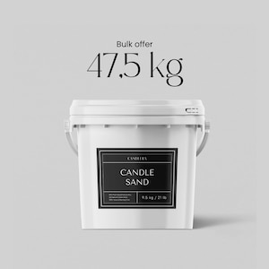 47,5 kg / 105 libras Areia de vela perolada a granel + 1750 pavios incluídos Cera granulada de vela perolada branca 100% natural sem perfume para planejadores de eventos