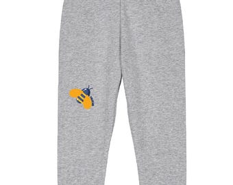 Bee Baby Jogger Pants Organic Bee Baby Trousers Toddler Pants Jumper Nature Lover Baby Pants Baby Sustainable Eco Baby Gift