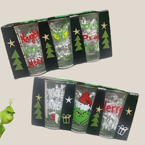 Christmas Decorations, Drink Drank Drunk, personalization available, Christmas party, party favors