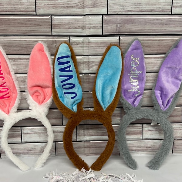 Personalized Easter Bunny Ears, Headband Ears, Bunny Ears personalized, custom bunny Ears, bunnies Headband, bunnies ears, rabbit ears