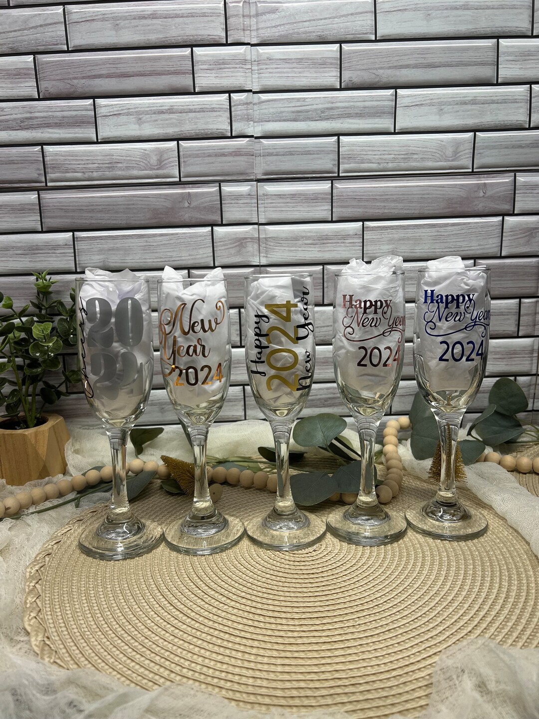 Cristar 2024 New Years Glass Champagne Flute - Shop Glasses & Mugs at H-E-B