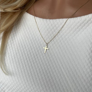 585 Gold Dural Pendant Cross