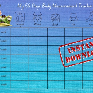 My 50 Days Body Measurement Tracker