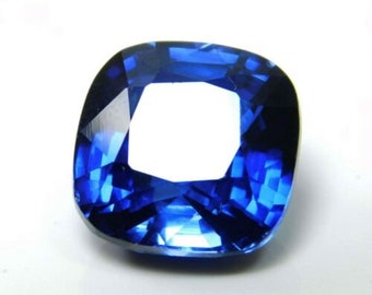 Tanzanite bleue naturelle AAA 10 carats, pierre précieuse en vrac origine Tanzanie, tanzanite coussin en vrac pour bague, tanzanite bleue taille coussin