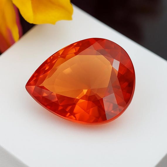 Sapphire Orange Precious Stone Piedra Naranja Semi Precious Stones