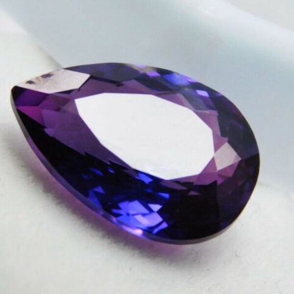 AAA+ Natural Purple Tanzanite 8 Carat  Pear Cut Extremely Rare Loose Gem|  Fathers Day Gifts  | Free Delivery