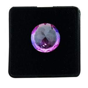 Tanzanite pourpre naturelle AAA de 8,10 carats, taille ronde, gemme en vrac extrêmement rare Cadeau d'Halloween Livraison gratuite image 5