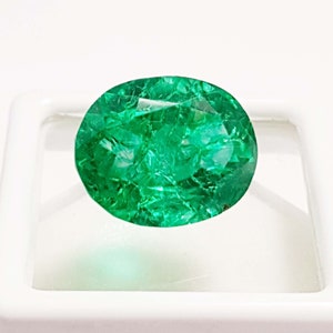 190[-200 Ct Natural Green Emerald Cube Rough Dyed Certified Loose
