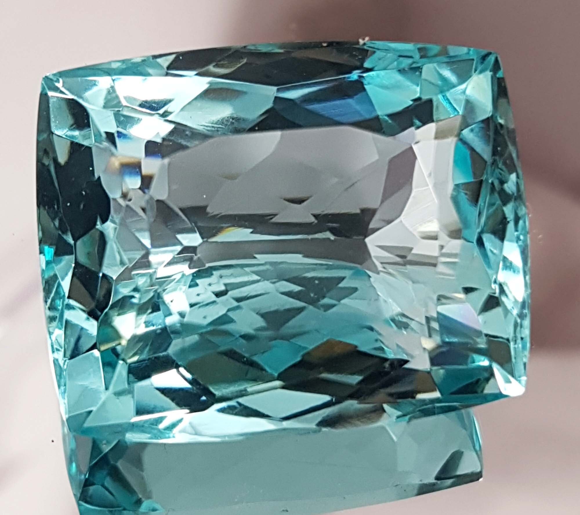 Paire De Pierres Précieuses Aigue-marine Naturelle Du Brésil - Coupe Coussin 10x8 Mm - Transparente Et De Qualité Exceptionnelle