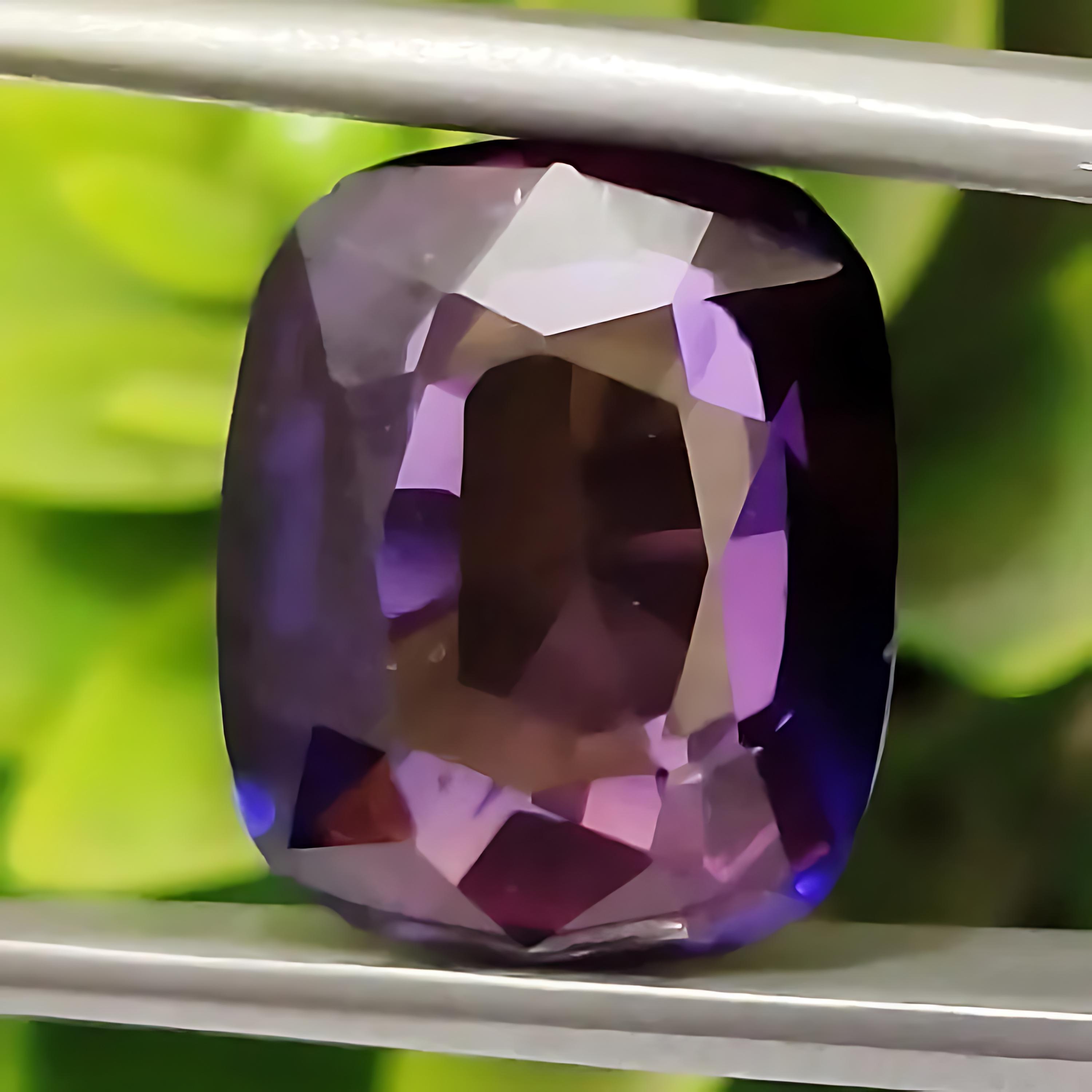 26.75 CT sans Défaut Naturel Violet Tanzanite Bleue Certifié Rare Ample