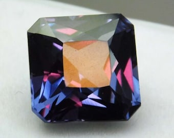 Natural Alexandrite 8 Carats Square Shape Facet Color Changing Alexandrite Loose Alexandrite Stone Ring Size Alexandrite Pendant Size