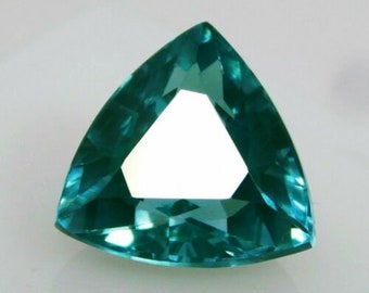 Natural Precious Rare Grandidierite Bluish Green Trillion Cut Loose Gemstone 10 to 12  Carat, Grandidierite Ring Size, Gift For Her/Him