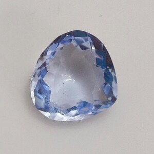 Blue Aquamarine Pear Cut Gemstone, 16 Carat Loose Stone